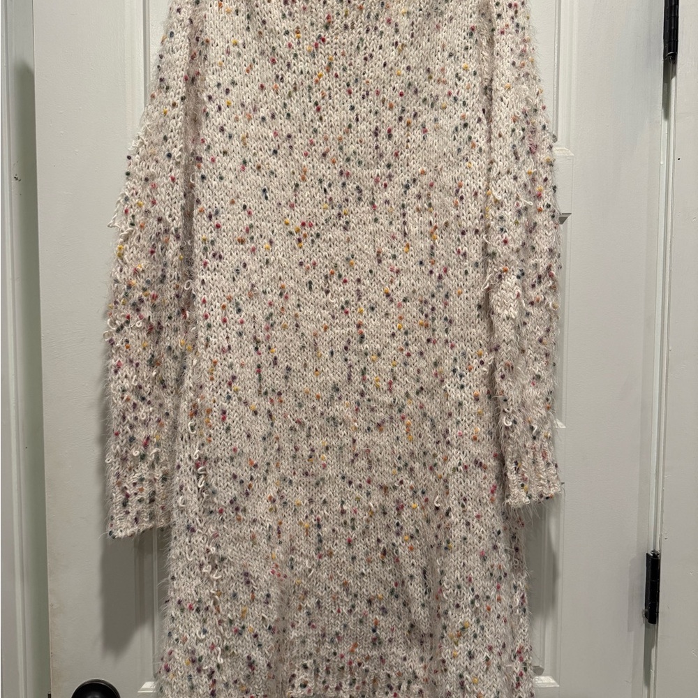 Doe & Rae Multicolor Speckled Cardigan - Picture 3 of 4